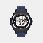 Men Quartz Black Dial Analog-Digital Nylon Watch TWESK6502T