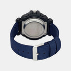 Men Quartz Black Dial Analog-Digital Nylon Watch TWESK6502T