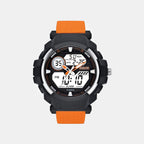 Men Quartz Black Dial Analog-Digital Nylon Watch TWESK6503T