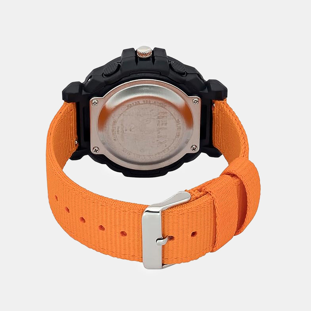 Men Quartz Black Dial Analog-Digital Nylon Watch TWESK6503T