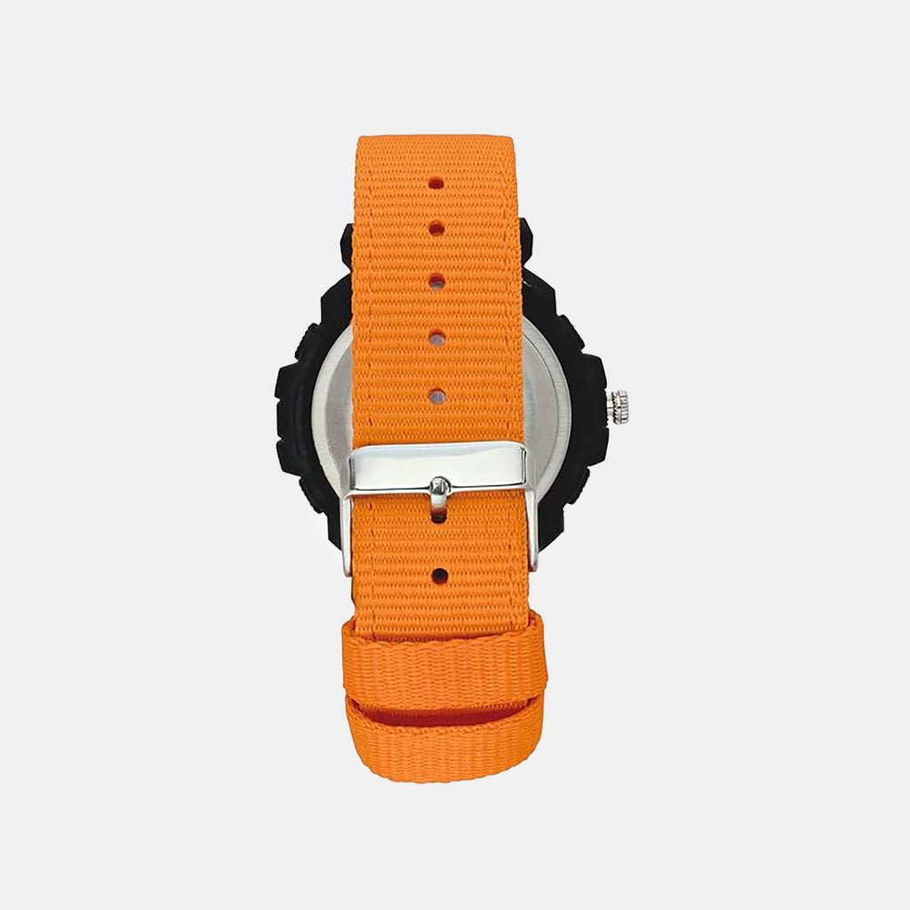 Men Quartz Black Dial Analog-Digital Nylon Watch TWESK6503T
