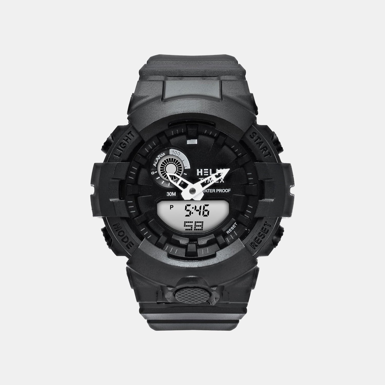 Men Quartz Black Dial Analog-Digital Silicone Watch TWESK7401T