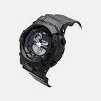 Men Quartz Black Dial Analog-Digital Silicone Watch TWESK7401T