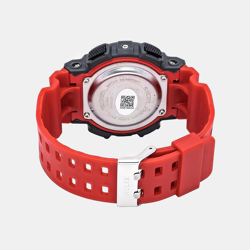 Men Quartz Black Dial Analog-Digital Silicone Watch TWESK7501T