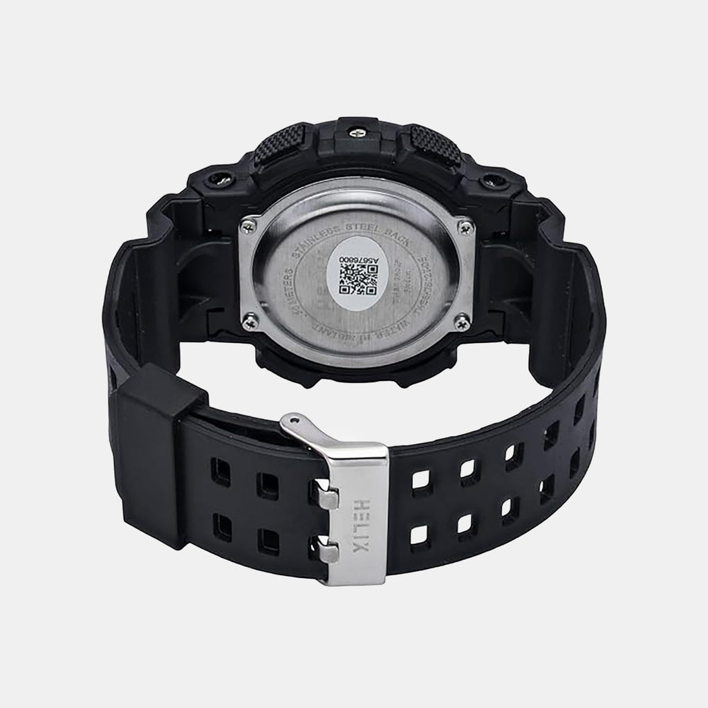 Men Quartz Black Dial Analog-Digital Silicone Watch TWESK7502T