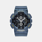 Men Quartz Black Dial Analog-Digital Silicone Watch TWESK7503T