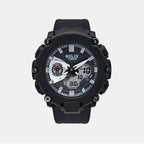 Men Quartz Black Dial Analog-Digital Silicone Watch TWESK7603T