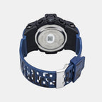 Men Quartz Black Dial Analog-Digital Silicone Watch TWESK7700T