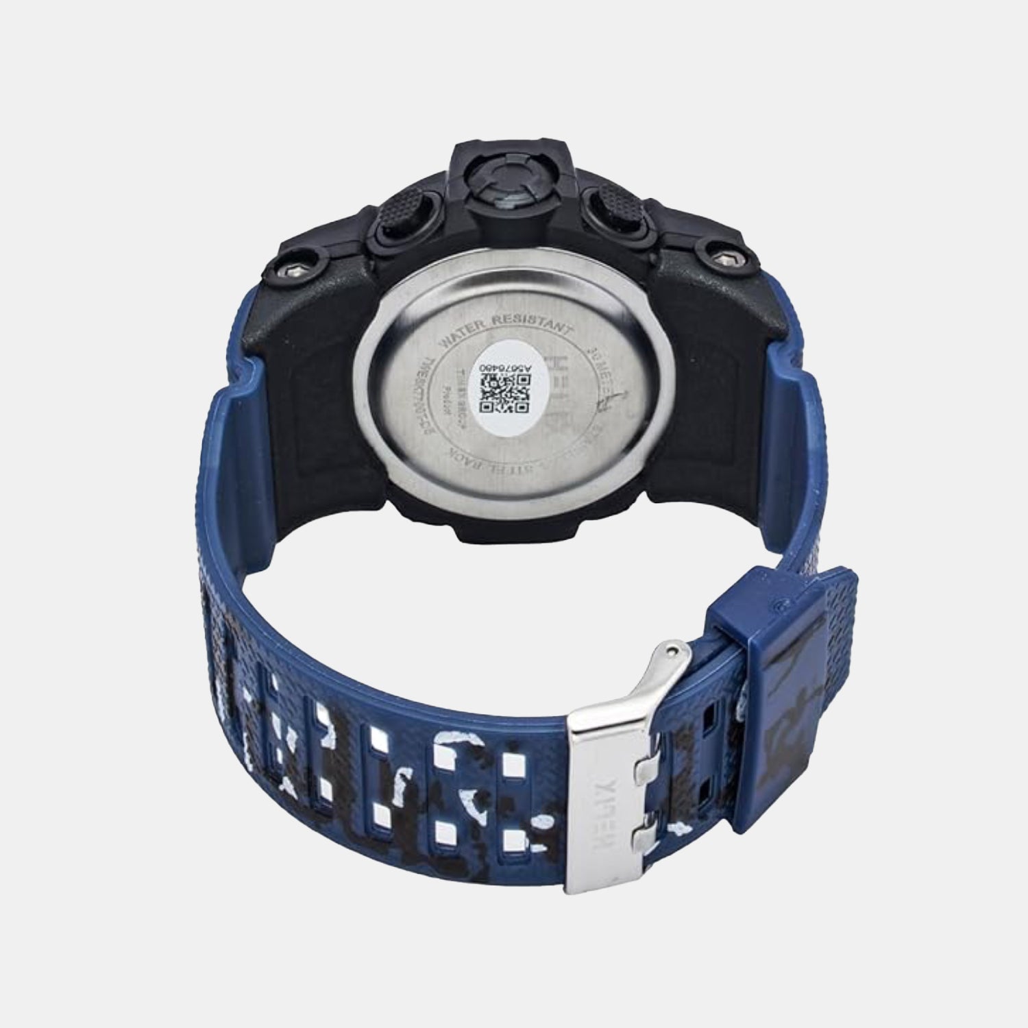 Men Quartz Black Dial Analog-Digital Silicone Watch TWESK7700T