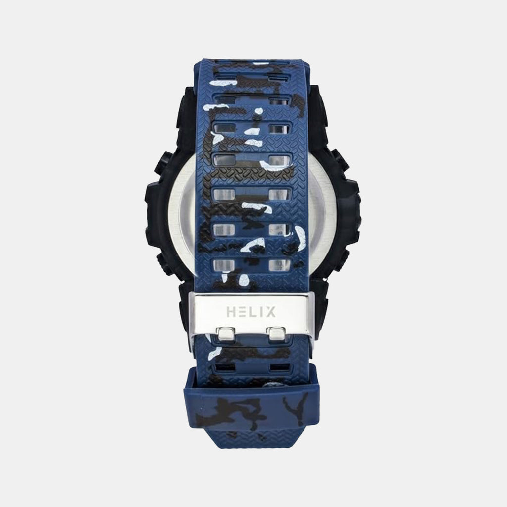 Men Quartz Black Dial Analog-Digital Silicone Watch TWESK7700T