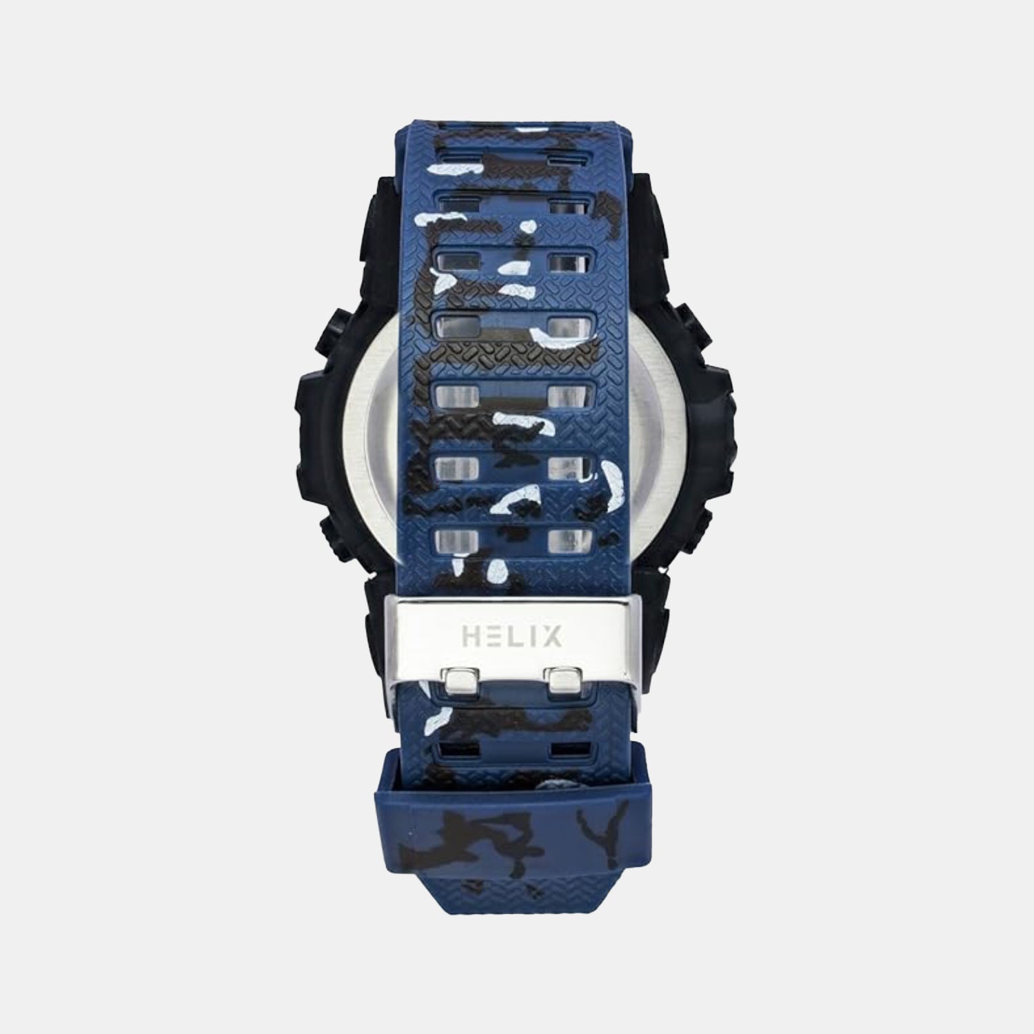 Men Quartz Black Dial Analog-Digital Silicone Watch TWESK7700T