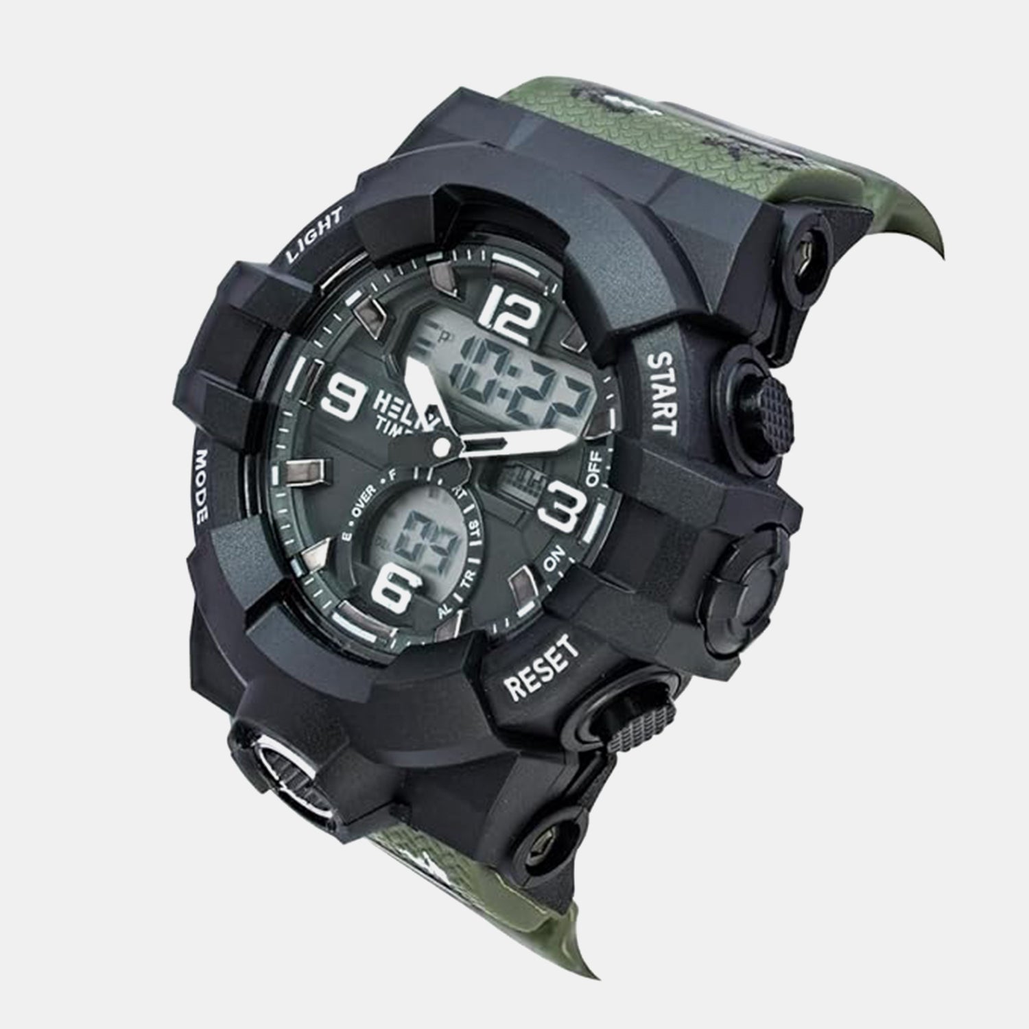 Men Quartz Black Dial Analog-Digital Silicone Watch TWESK7701T