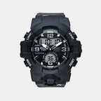 Men Quartz Black Dial Analog-Digital Silicone Watch TWESK7702T