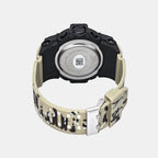 Men Quartz Black Dial Analog-Digital Silicone Watch TWESK7703T
