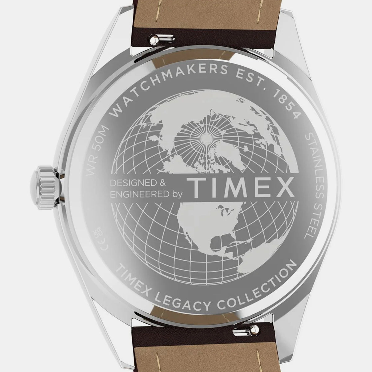 Men Quartz Green Dial Analog Leather Watch TWG068800UJ
