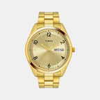 Classics Men Quartz Champagne Dial Analog Stainless Steel Watch TWTG10403