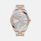 Classics Men Quartz Silver Dial Analog Stainless Steel Watch TWTG10405