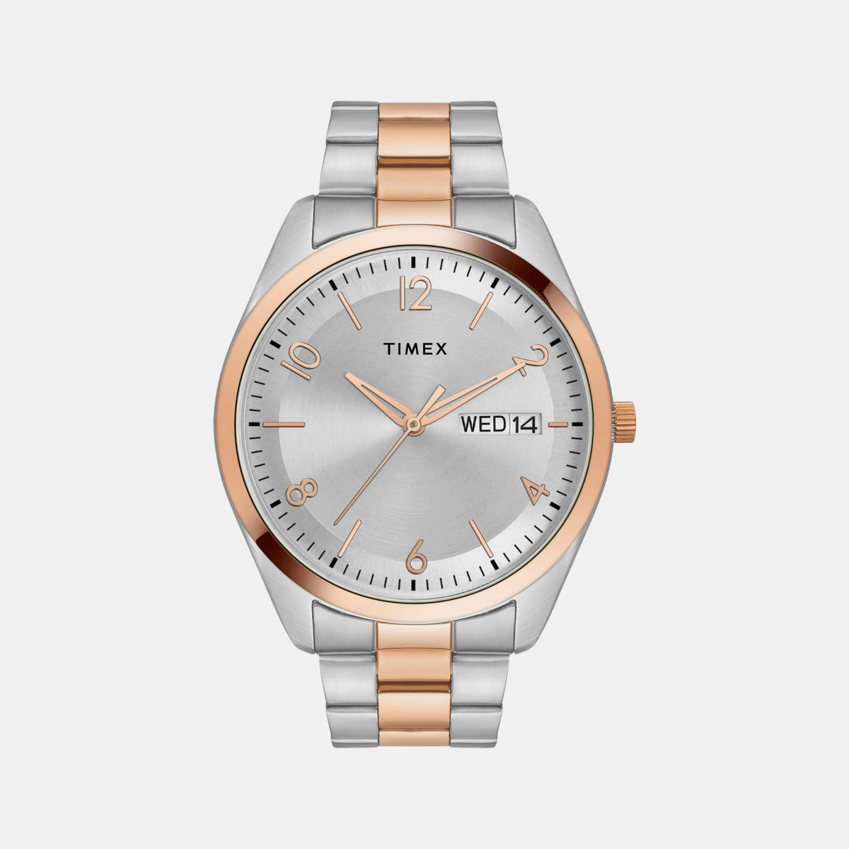 Classics Men Quartz Silver Dial Analog Stainless Steel Watch TWTG10405