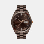 Classics Men Quartz Brown Dial Analog Stainless Steel Watch TWTG10406
