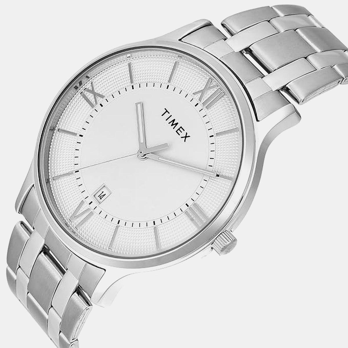 Trendline Men Quartz Silver Dial Analog Stainless Steel Watch TWTG10516