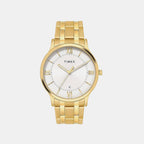 Fashion Men Quartz Silver Dial Analog Stainless Steel Watch TWTG10517