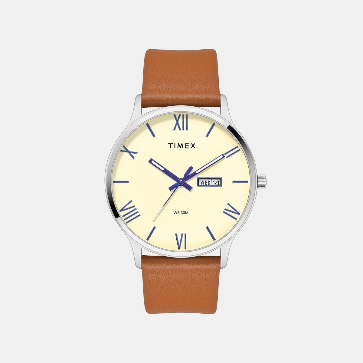Trendline Men Quartz Beige Dial Analog Leather Watch TWTG10524