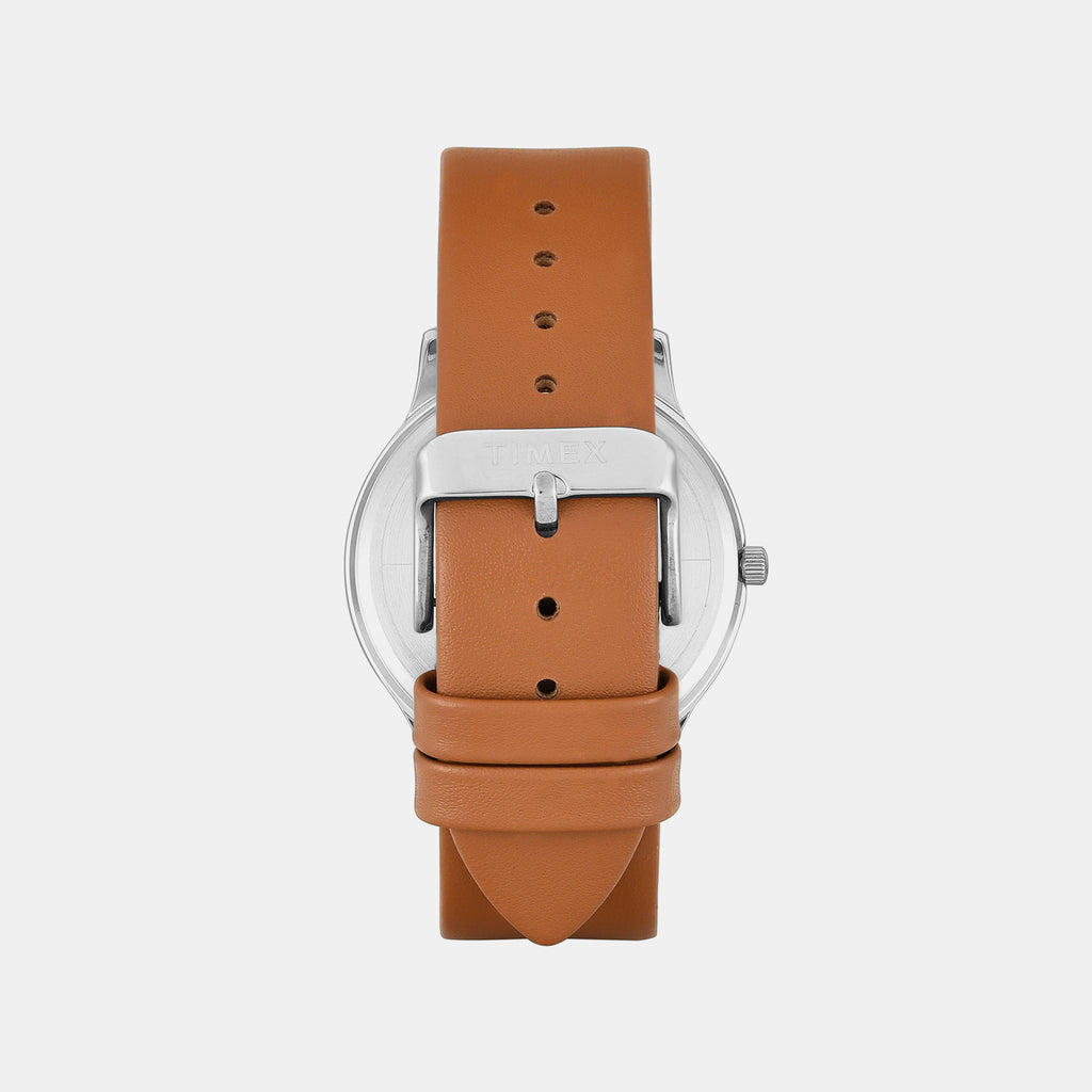 Trendline Men Quartz Beige Dial Analog Leather Watch TWTG10524