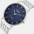 Classics Men Quartz Blue Dial Analog Stainless Steel Watch TWTG12001