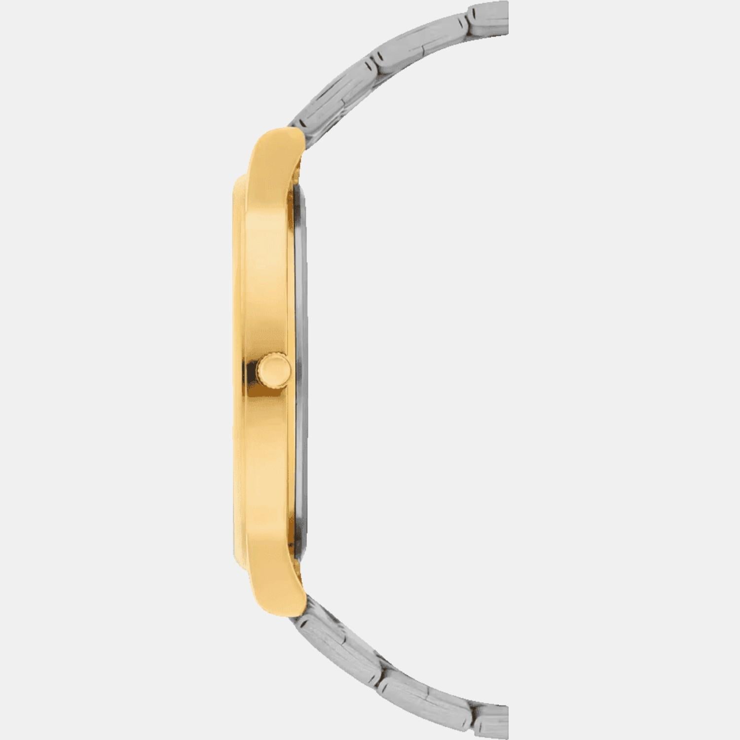 Classics Men Quartz Champagne Dial Analog Stainless Steel Watch TWTG12002