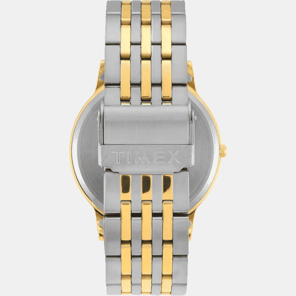 Classics Men Quartz Champagne Dial Analog Stainless Steel Watch TWTG12002