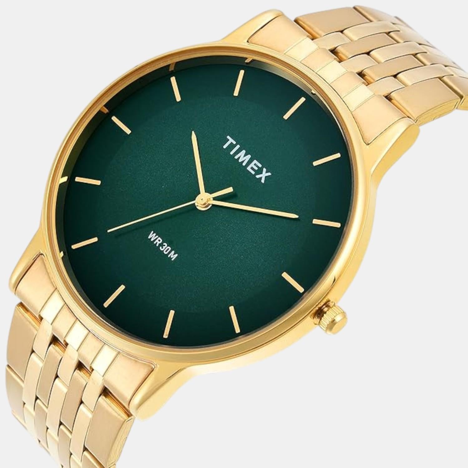 Classics Men Quartz Green Dial Analog Stainless Steel Watch TWTG12004