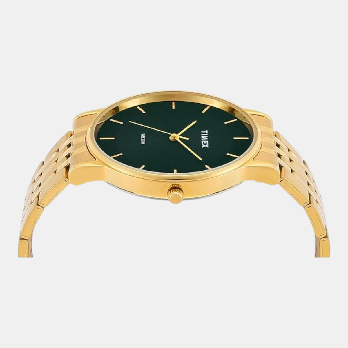 Trendline Men Quartz Green Dial Analog Stainless Steel Watch TWTG12004
