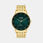 Classics Men Quartz Green Dial Analog Stainless Steel Watch TWTG12004
