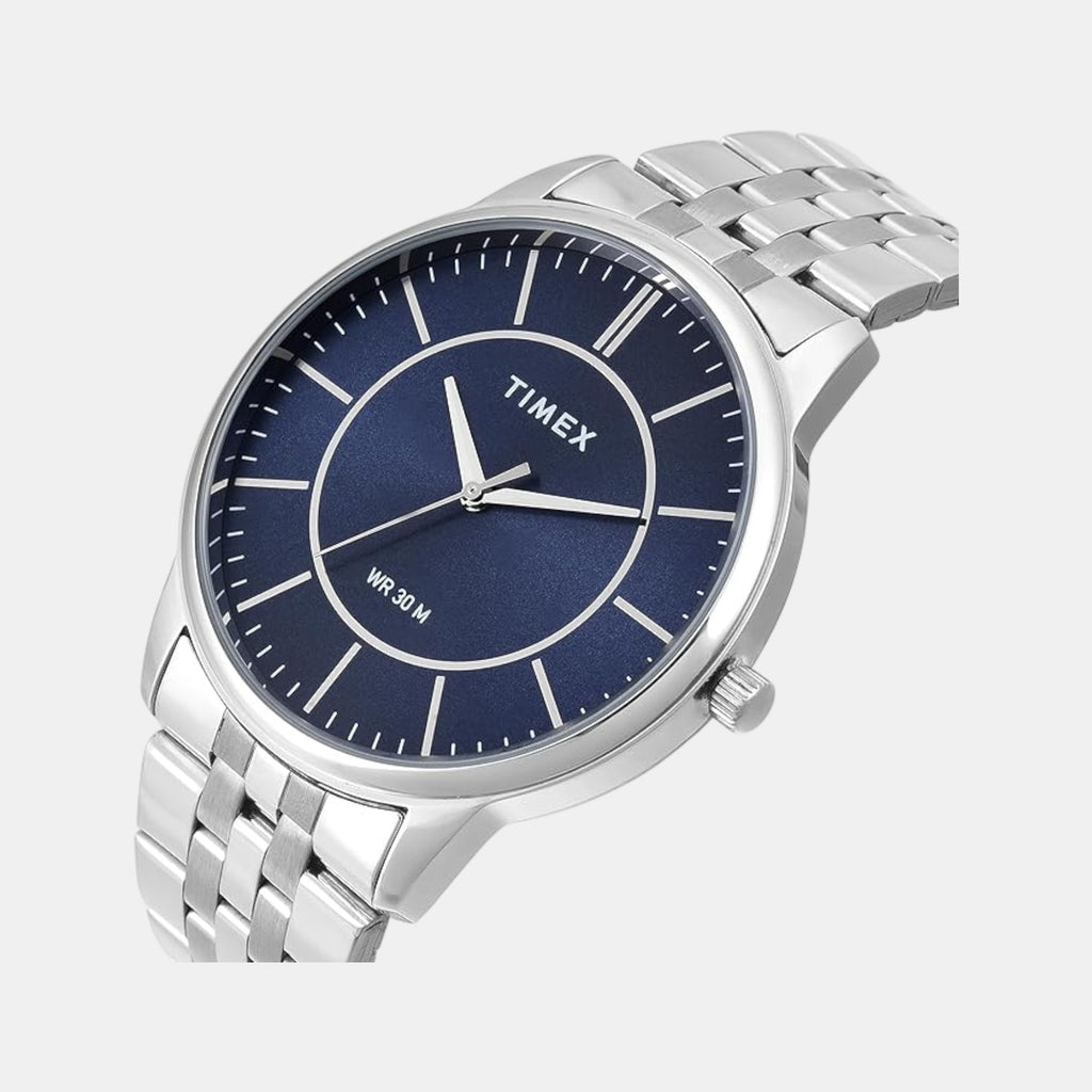 Classics Men Quartz Blue Dial Analog Stainless Steel Watch TWTG12102