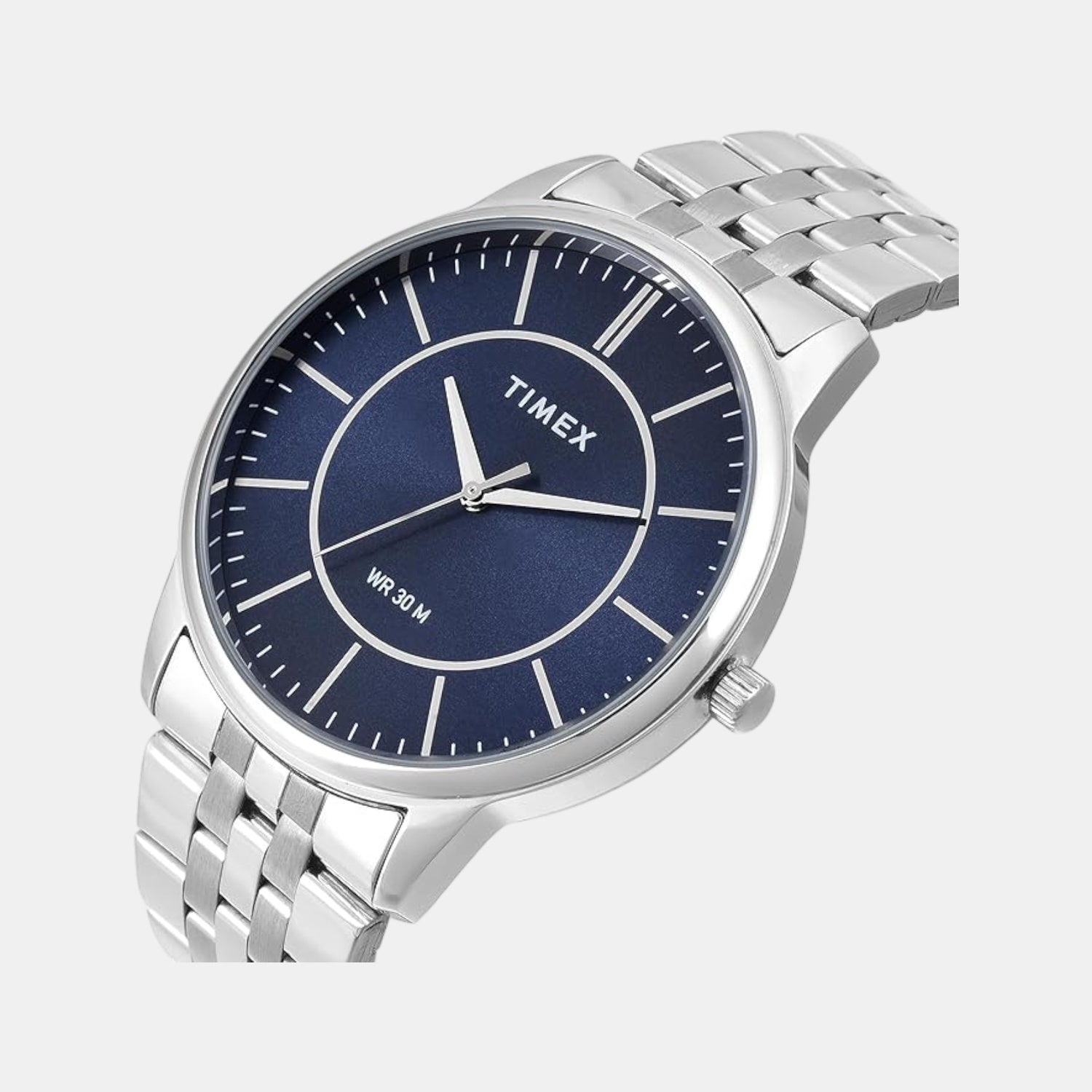Classics Men Quartz Blue Dial Analog Stainless Steel Watch TWTG12102