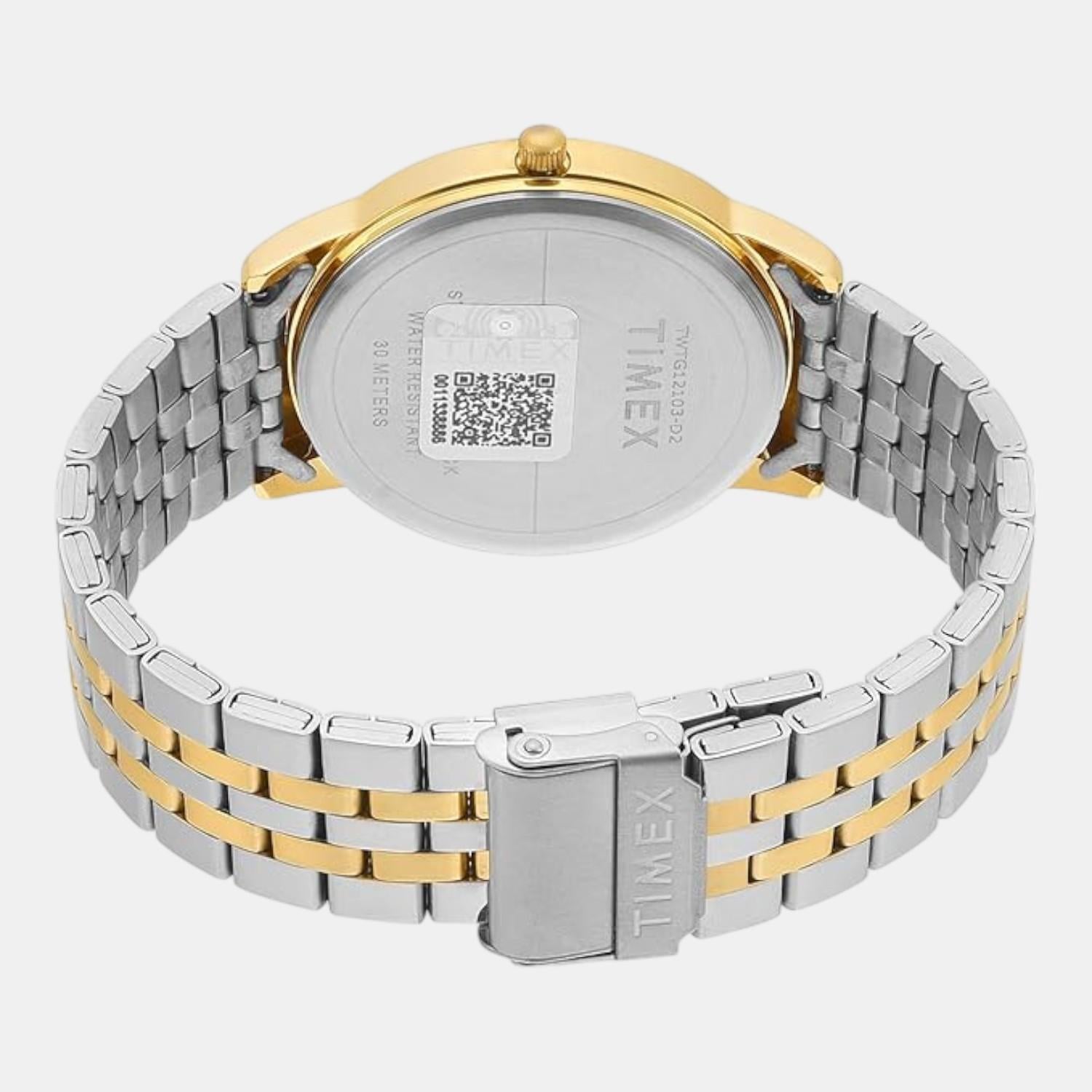 Classics Men Quartz Silver Dial Analog Stainless Steel Watch TWTG12103