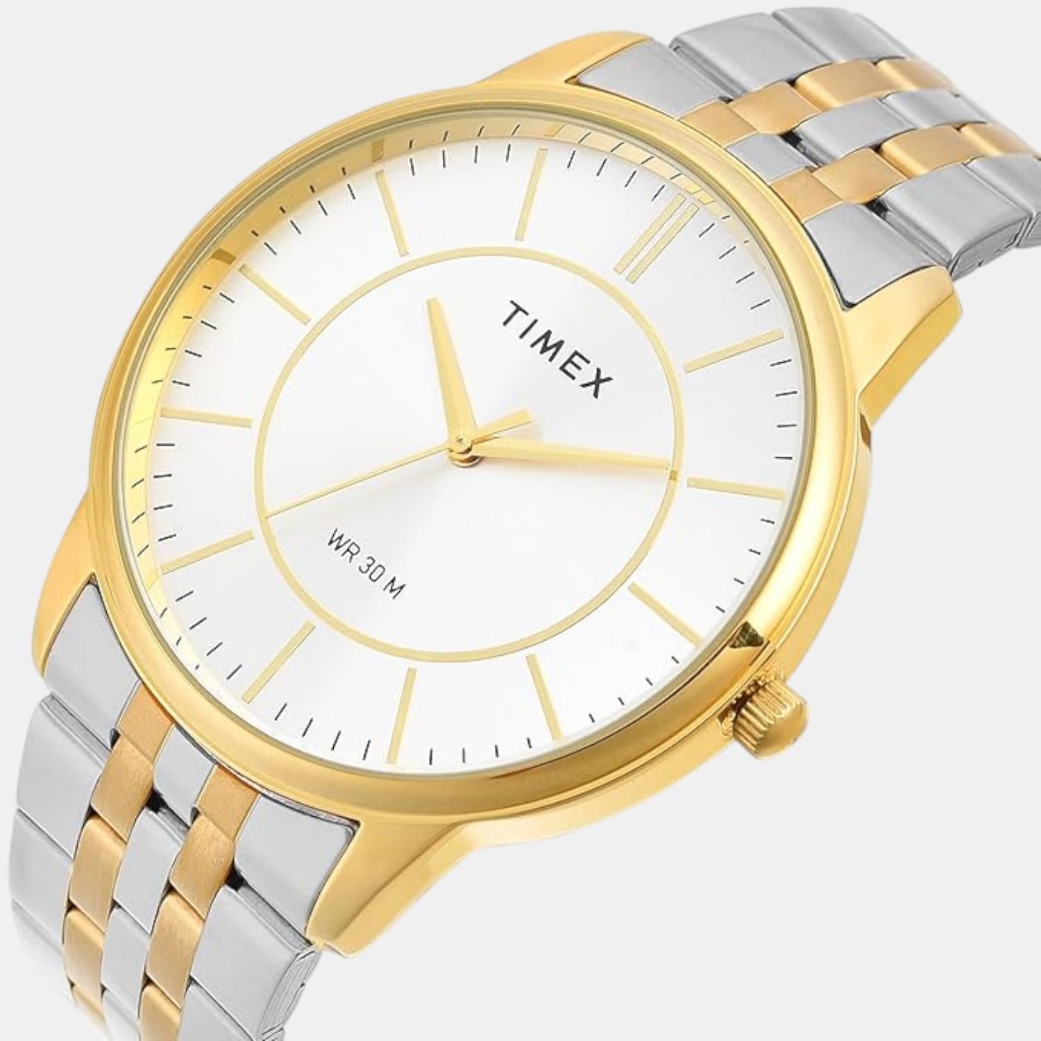 Classics Men Quartz Silver Dial Analog Stainless Steel Watch TWTG12103