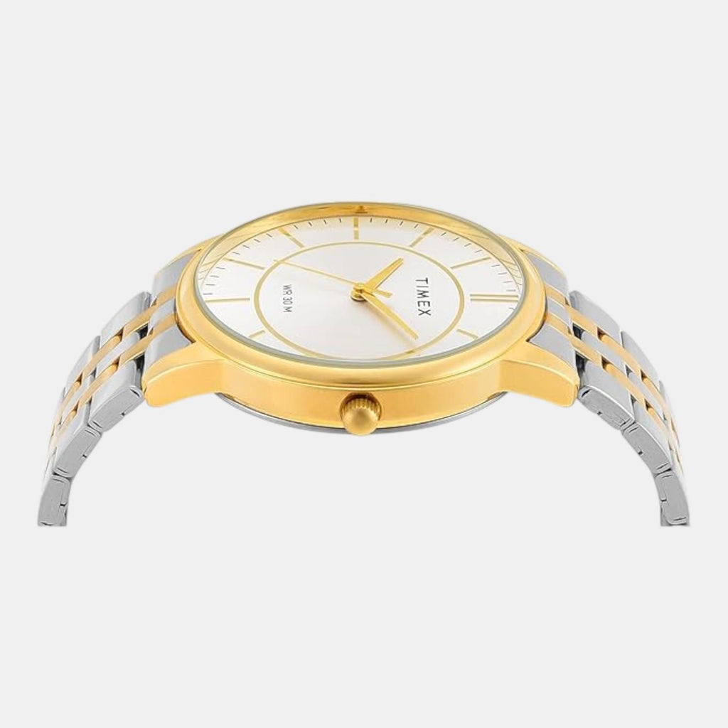 Classics Men Quartz Silver Dial Analog Stainless Steel Watch TWTG12103