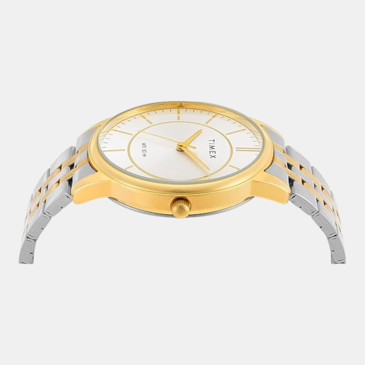 Classics Men Quartz Silver Dial Analog Stainless Steel Watch TWTG12103