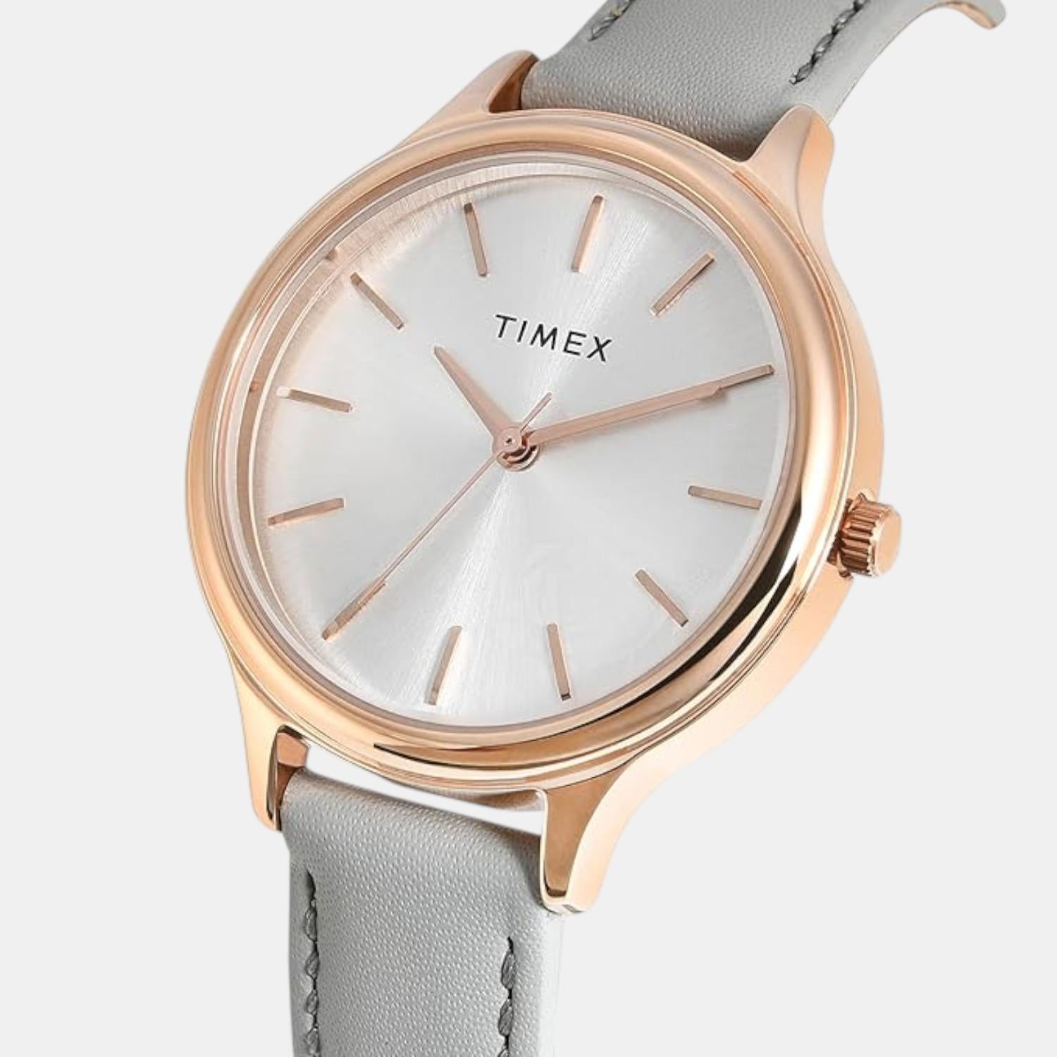 Classics Men Quartz Silver Dial Analog Leather Watch TWTG12104