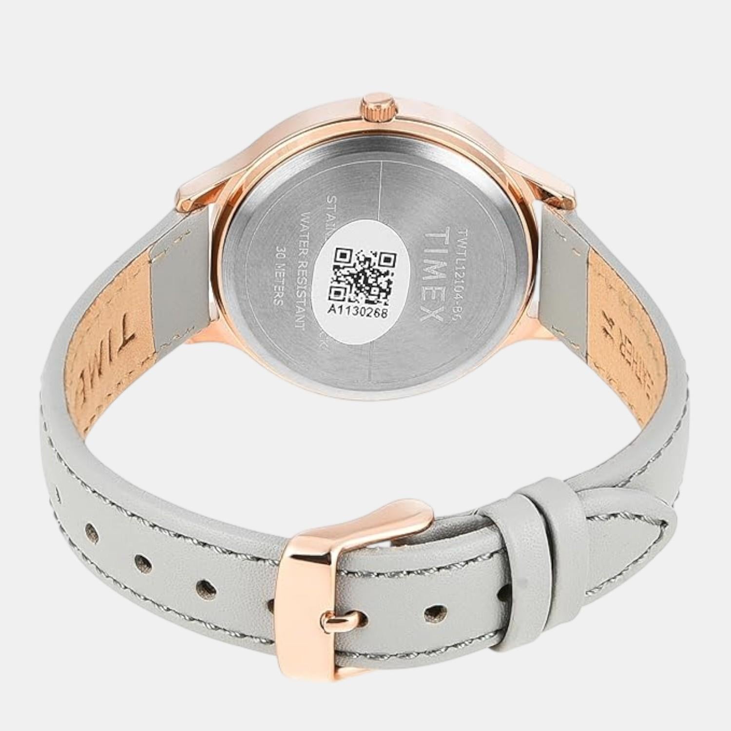 Classics Men Quartz Silver Dial Analog Leather Watch TWTG12104