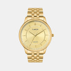 Trendline Men Quartz Champagne Dial Analog Stainless Steel Watch TWTG12104