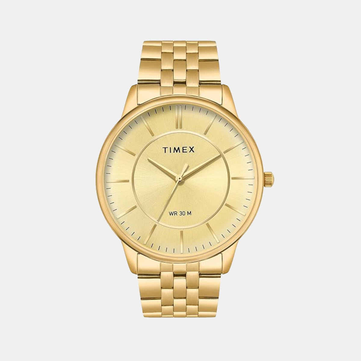 Trendline Men Quartz Champagne Dial Analog Stainless Steel Watch TWTG12104