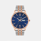 Trendline Men Quartz Blue Dial Analog Stainless Steel Watch TWTG12110