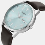 Trendline Men Quartz Blue Dial Analog Leather Watch TWTG12113