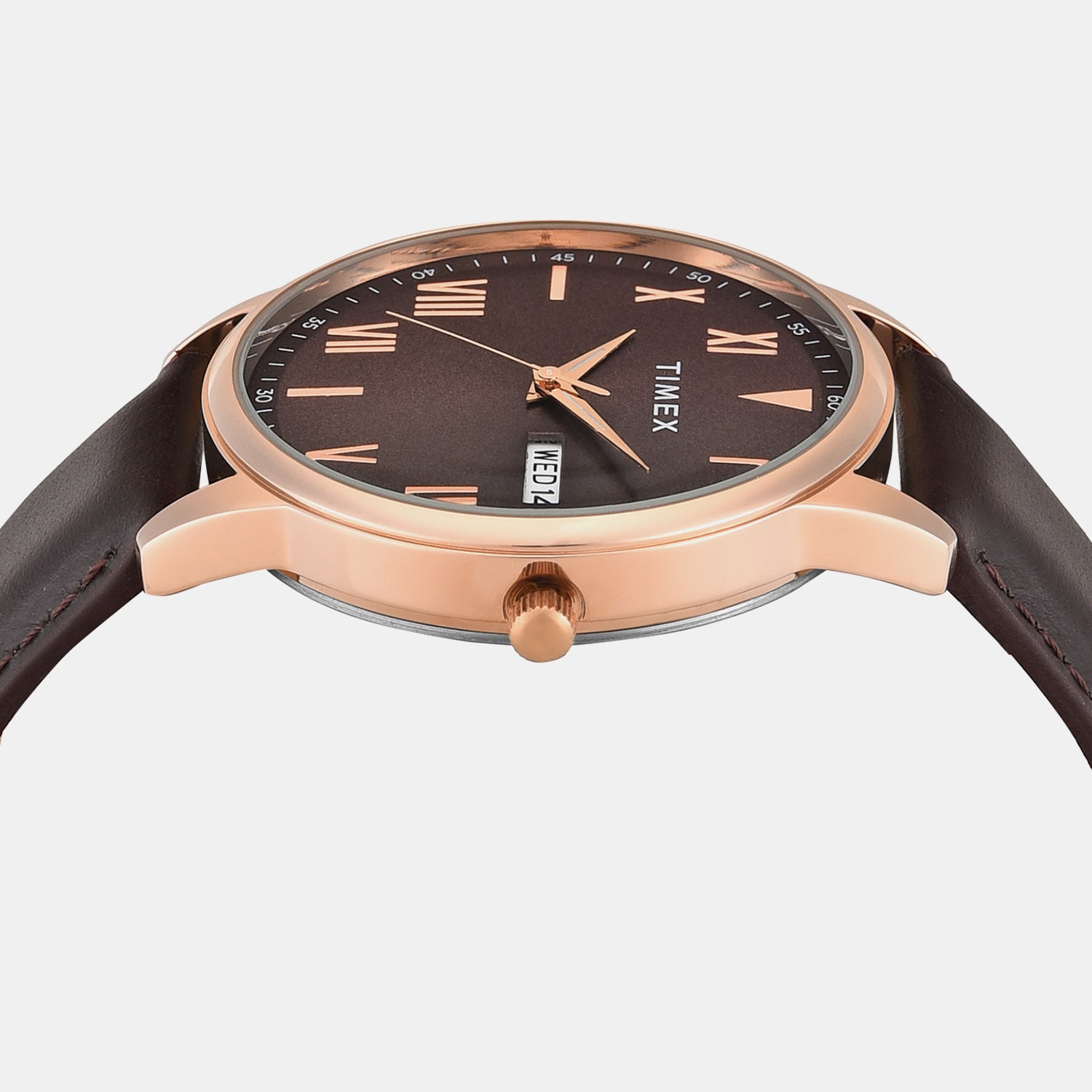 Trendline Men Quartz Brown Dial Analog Leather Watch TWTG12114