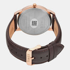 Trendline Men Quartz Brown Dial Analog Leather Watch TWTG12114