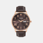 Trendline Men Quartz Brown Dial Analog Leather Watch TWTG12114
