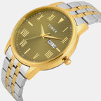 Trendline Men Quartz Green Dial Analog Stainless Steel Watch TWTG12115