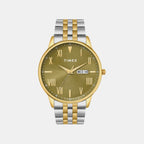 Trendline Men Quartz Green Dial Analog Stainless Steel Watch TWTG12115